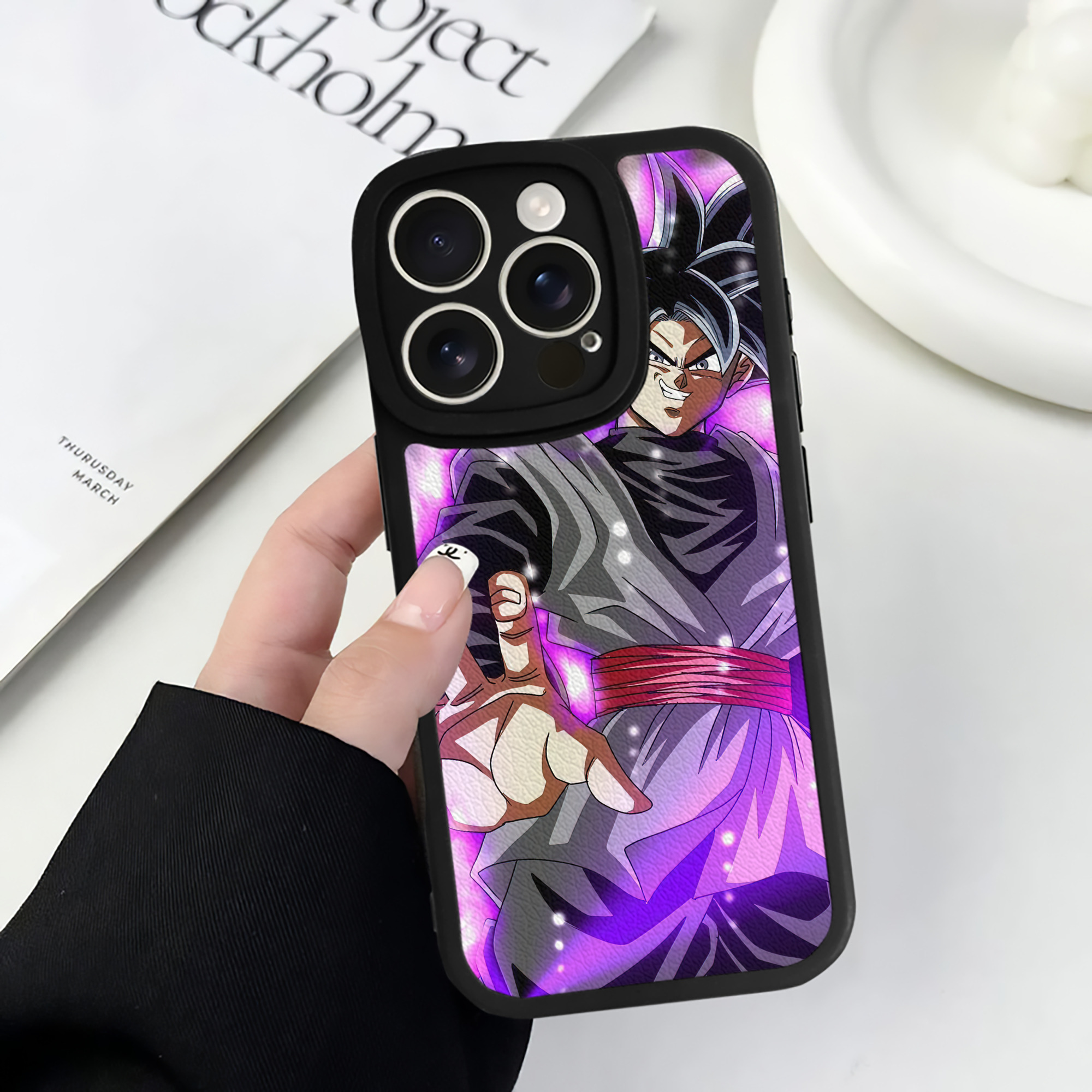 （画像用） ドラゴンボール DRAGON BALL 【iPhone 16シリーズ対応】シリコンスマホケース（レザー調） 材質：シリコン